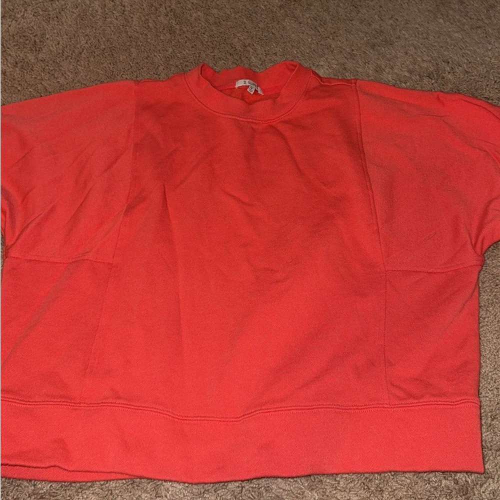 Z Supply Red Crew Neck Sweater